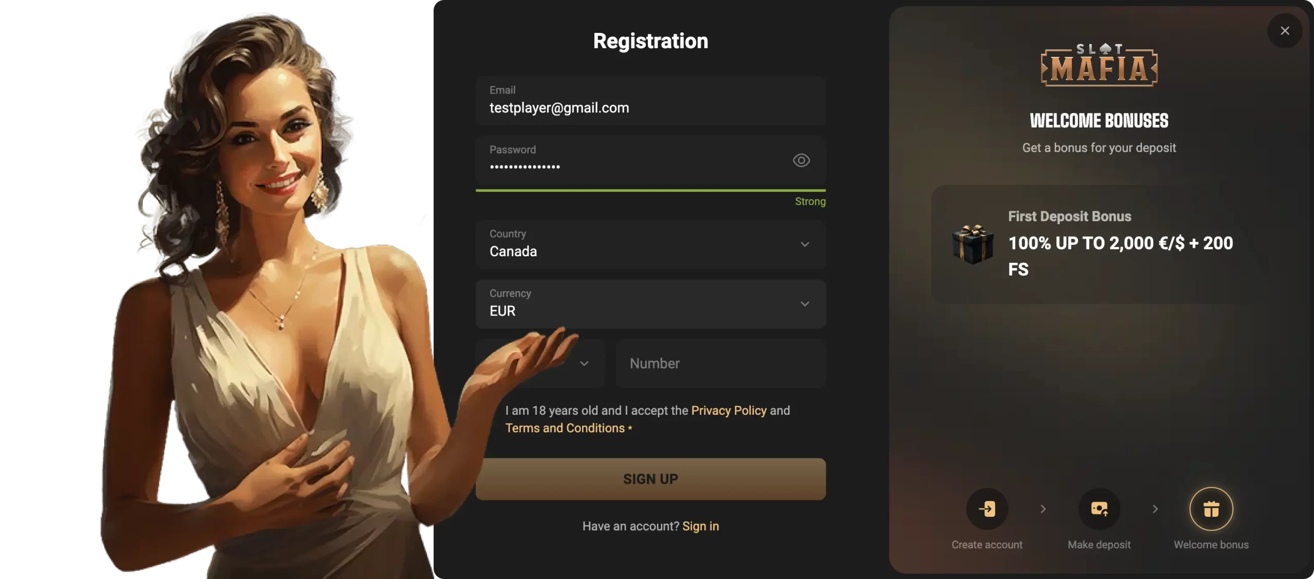 SlotMafia login