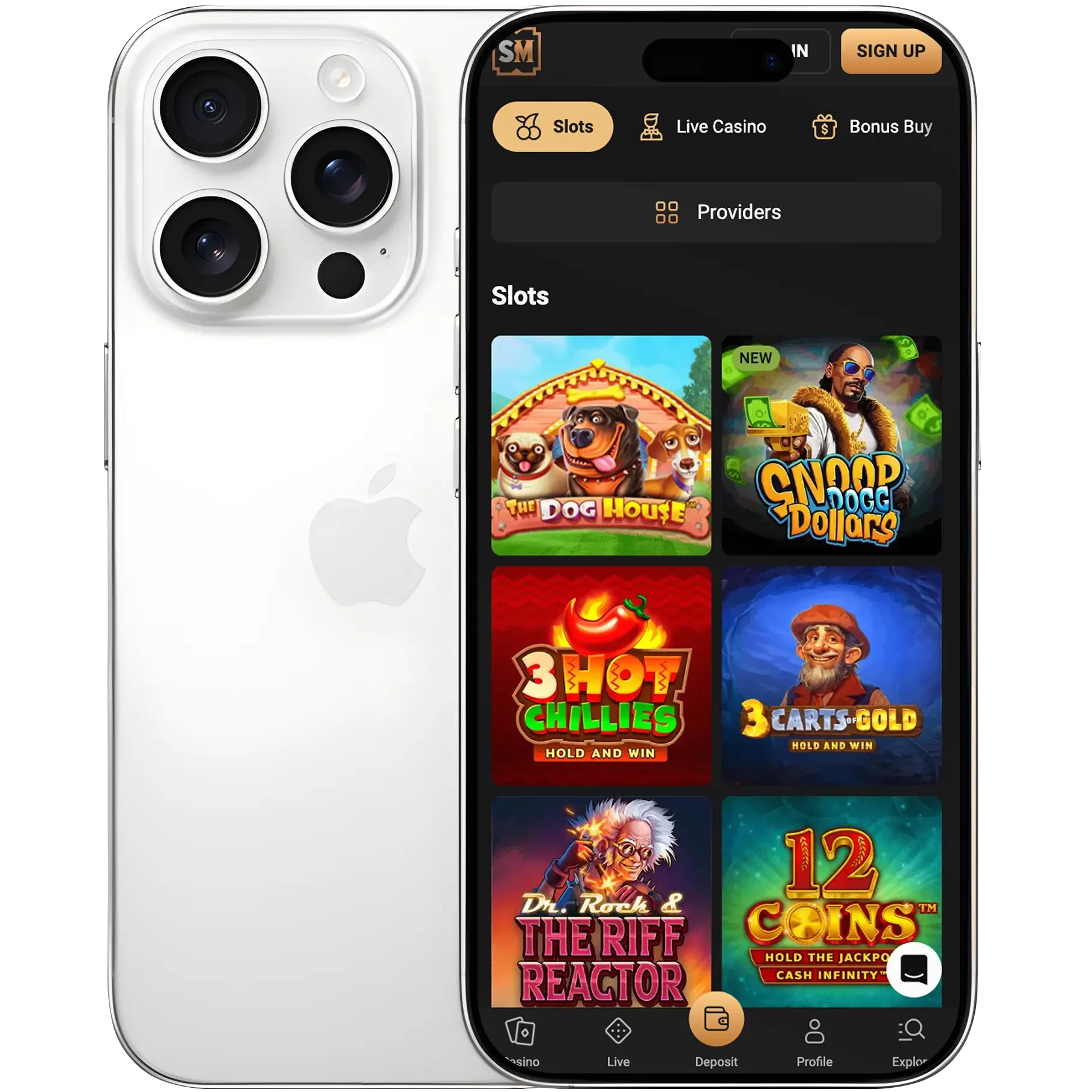 SlotMafia mobile application